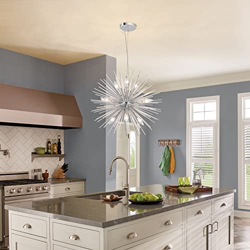 Modern Chrome Sputnik Chandeliers