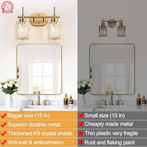 Modern Crystal Bathroom Vanity Light
