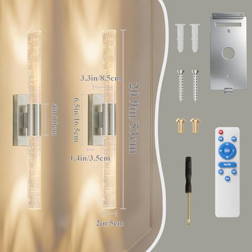 Battery Operated Wall Sconces Set of 2