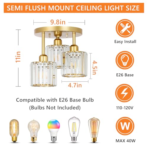 Modern Semi Flush Mount Ceiling Light