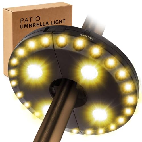 Patio Umbrella Light 3 Brightness Modes Cordless
