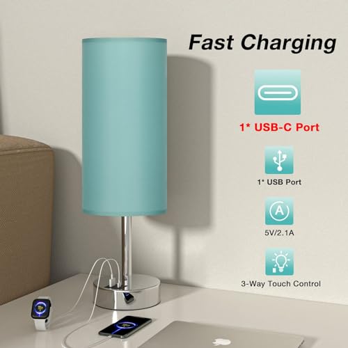Teal Touch Table Lamp for Bedroom