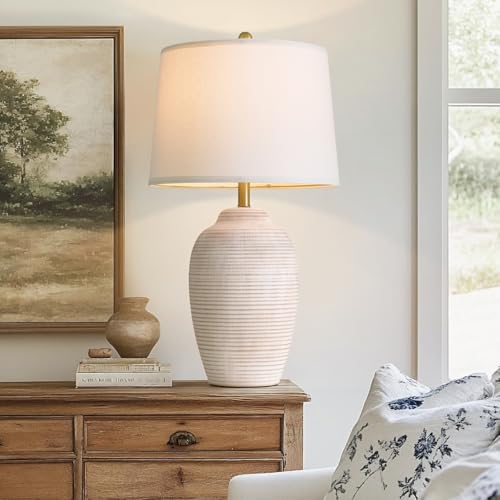 29.5" Tall Vintage Ceramic Table Lamp with 5FT Cord