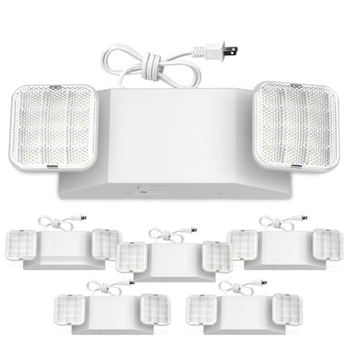 6 Pack Led Emergency Lights with Square Head (6 Count)