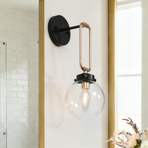 Black and Gold Wall Sconce