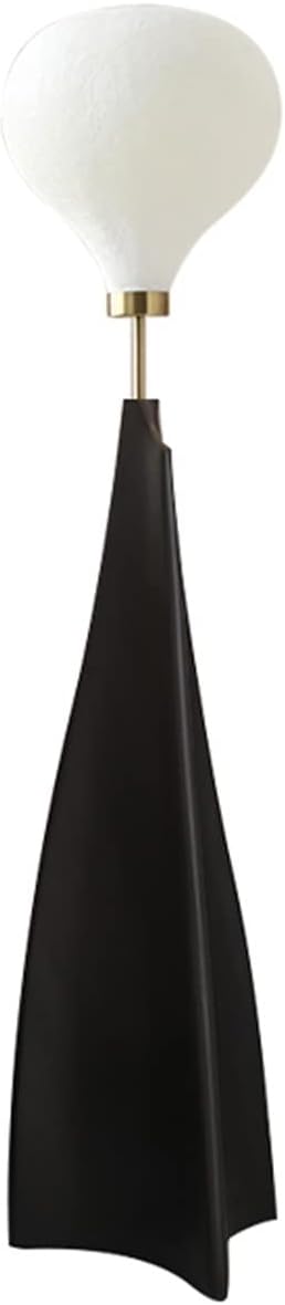 Floor Lamp Resin Floor Lamp Living Room Design Decorative Floor Lamp Simple Bedroom Art Lamp (Without Light Source) Standing Reading Lamps (Color : Black)