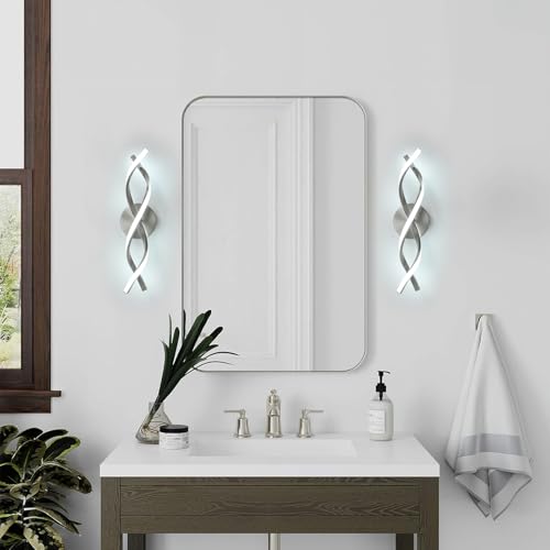 Modern Nickel LED Vanity Lighting