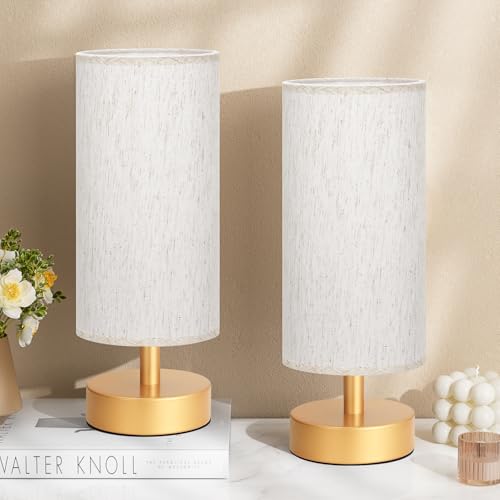 Table Lamps Set of 2 （Cream Shade (2 Count)