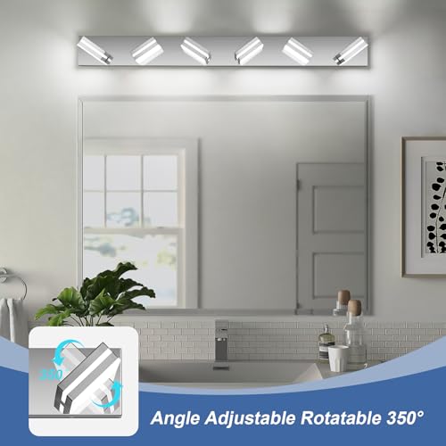 Modern LED Stainless Steel Chrome Acrylic Bathroom Lights Fixtures 6