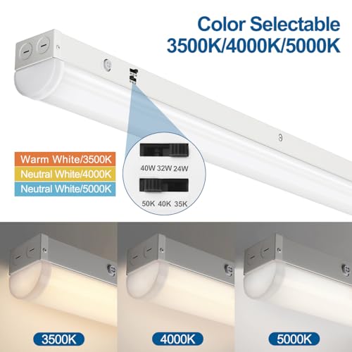 4FT LED Linear Ceiling Light Fixture 8 Pack (8 Count)