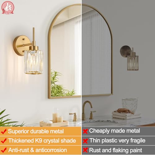 Modern Crystal Bathroom Vanity Light