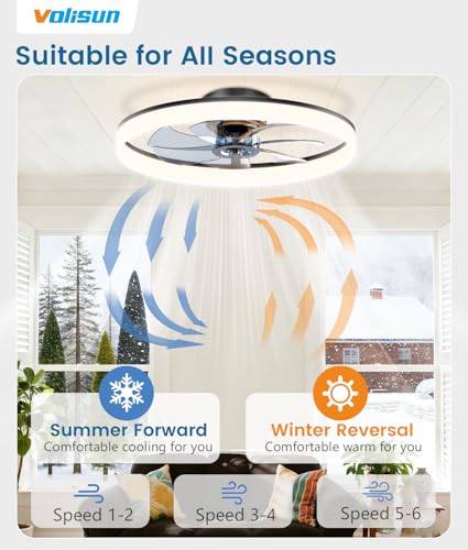Low Profile Ceiling Fans with Lights and Remote