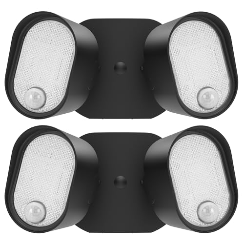 35W 4000LM LED FloodLights with 2 Sensors (2 Count)