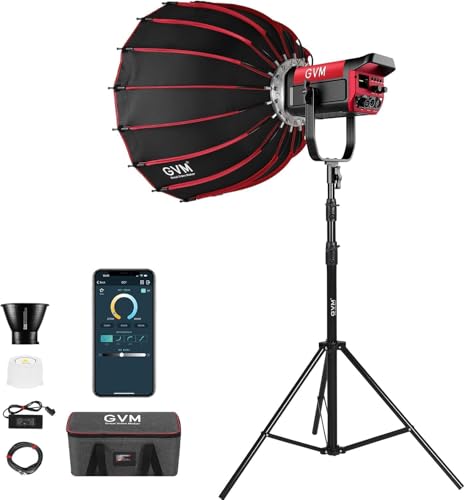 GVM 200W LED Video Light with Softbox