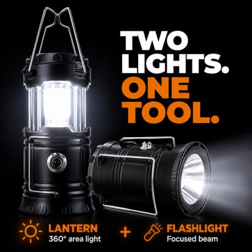 Solar LED Camping Lantern (2 Count)