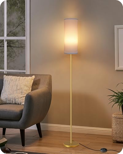 Dimmable Floor Lamp for Living Room with Remote and Foot Switch