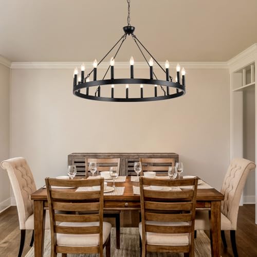 Wagon Wheel Chandeliers 40" 20