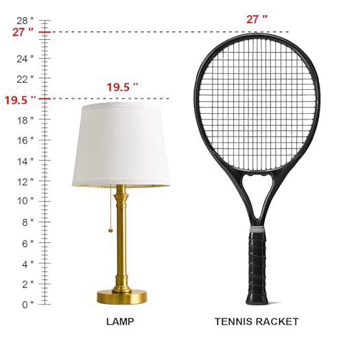 19.5" Small Table Lamp for Bedroom