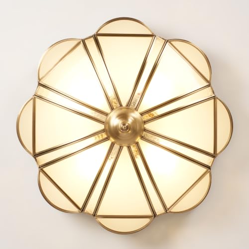 Brass Flush Mount Ceiling Light