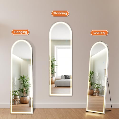 LED Arched Full Length Mirror