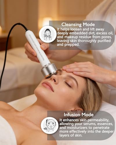 Professional Facial Steamer with 5X LED Magnifying Lamp 4 in 1