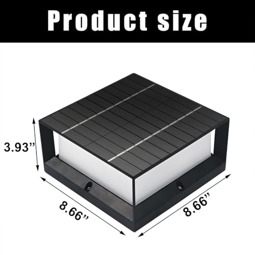 Solar Post Lights Outdoor with Remote