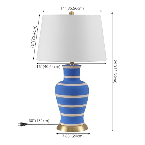 Julian Classic Ceramic Urn Metal LED Table Lamp 29"
