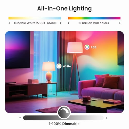 Smart Light Bulbs 4 Pack (4 Count)
