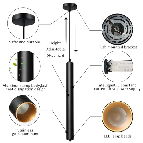 Modern Pendant Lights 4000K LED Dimmable Pendant Light Fixtures Pendant Lighting for Kitchen Island