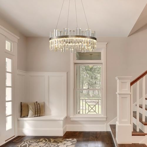 Nickel Led Modern Crystal Chandelier