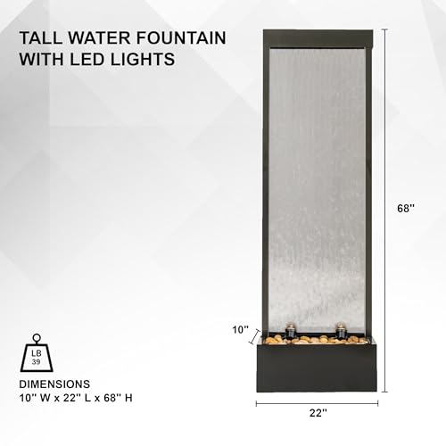 68 in H Freestanding Modern Indoor