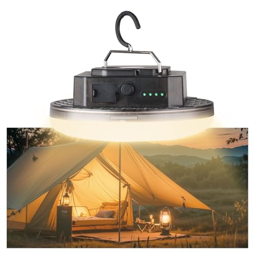 Transparent Rechargeable LED Portable 5000LM 40W Camping Tent Light