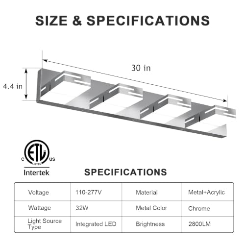 LED Modern Bathroom Vanity Light Fixtures