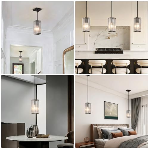 Modern Crystal Pendant Lights Kitchen Island