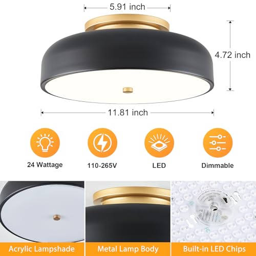 Dimmable LED Ceiling Light Fixture