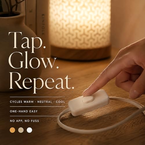 Small Bedside Lamp for Nightstand