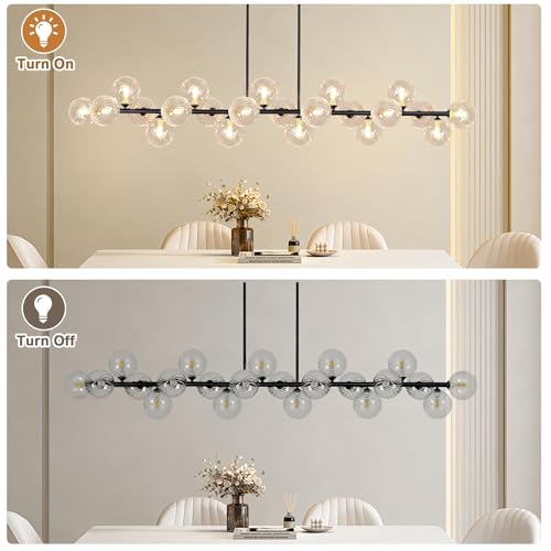 Linear Chandelier Dining Room Light Fixture Sputnik Linear Pendant Light