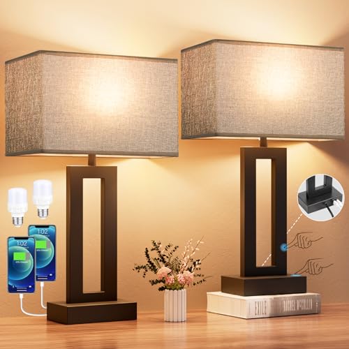 Nightstand Table Lamps for Bedrooms Set of 2 (2 Count)