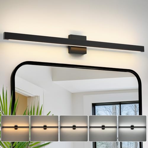 Modern Bathroom Lighting Fixtures Over Mirror