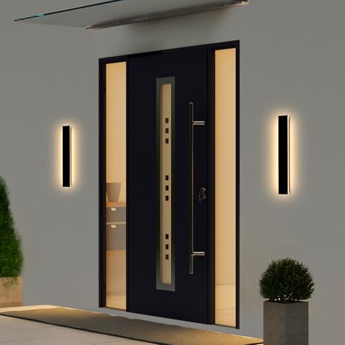 Modern Outdoor Wall Lights (2 Count)