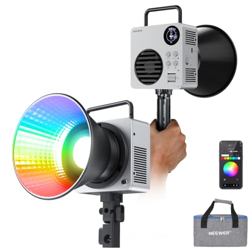 HB80C RGBWW LED Video Light with Built