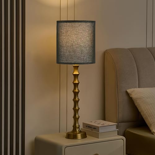30.5" Modern Black Gold Buffet Lamps Set of 2 (2 Count)