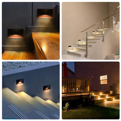 Energetic 5CCT 120V LED Indoor Outdoor Step Lights (4 Count)