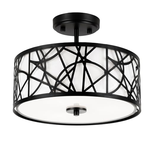 3 Light Semi Flush Mount Ceiling Light