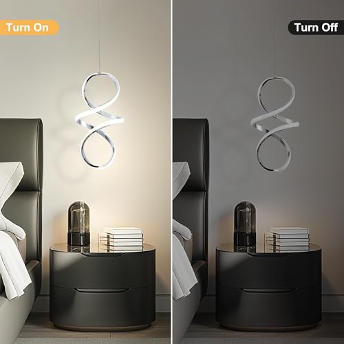 Spiral Modern LED Pendant Lights Kitchen Island