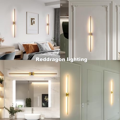 Only Suitable for Small Junction Box Set of 2 Hardwired Gold Wall Lamps (2 Count)