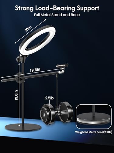 Selfie Ring Light with Stand and Phone Holder