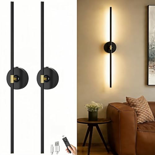 Battery Operated Wall Sconce Set of 2 (2 Count)