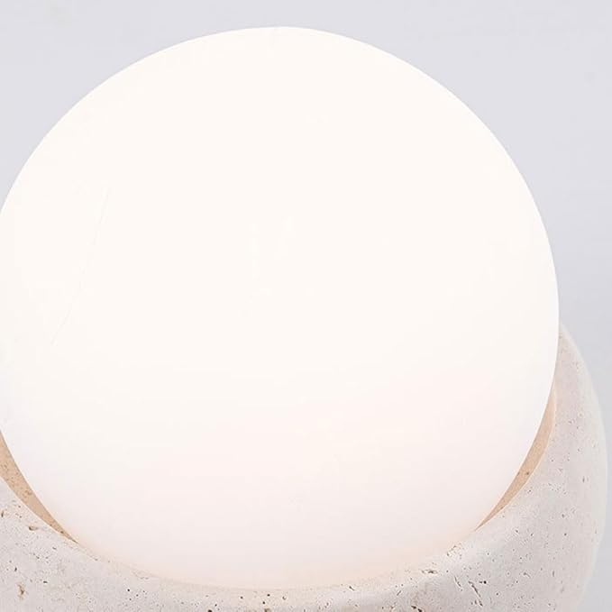 Wabi Sabi Style Sleep Bedroom Desk Light Rechargeable Remote Control Travertine Desk Lamp Study Office Dormitory Table Lamp Coffee Shop Restaurant Decorative Night Light Lighting Fixture