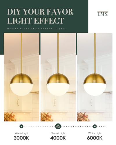 2 Pack Brushed Gold Pendant Lights (2 Count)